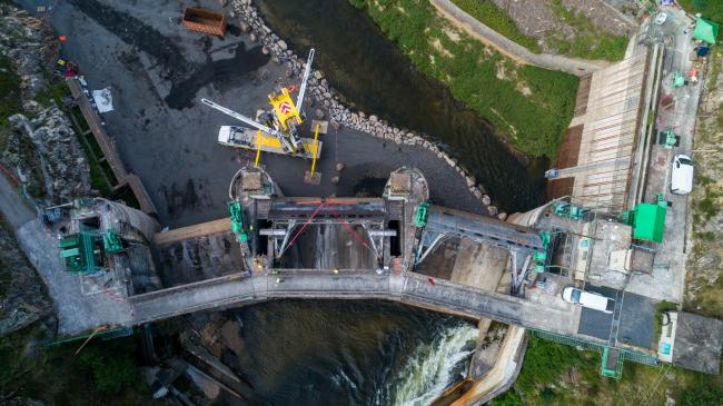 Puy en Velay : Barrage de Poutes - Démantèlement du barrage de poutes